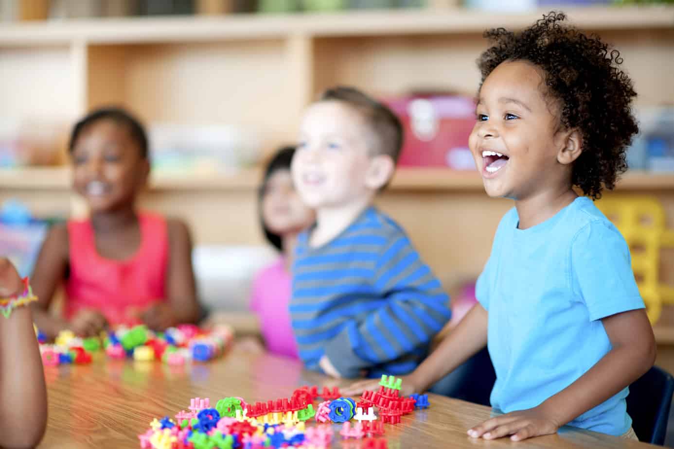 kids in a classroom