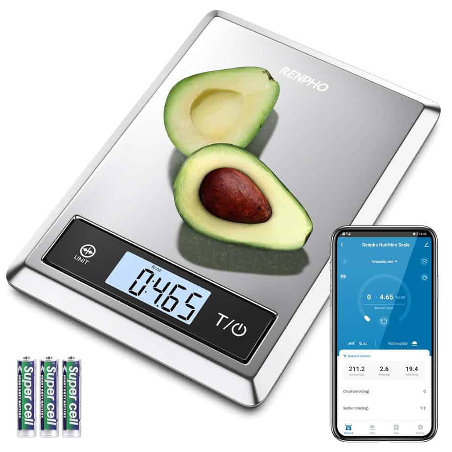 smart kitchen scale with smartphone app