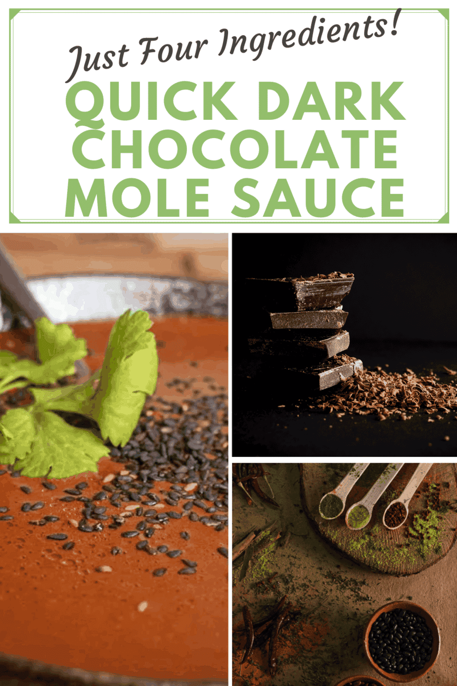 quick dark chocolate mole sauce
