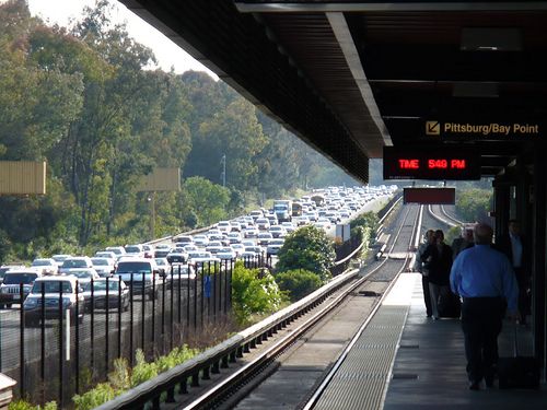 lamorinda area freeway and bart station